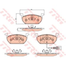 Trw Ön Fren Balatası Golf VII 1.2 1.6