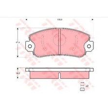 Trw Fiat Uno 60 Disk Balata Seti 71738423 Gdb297