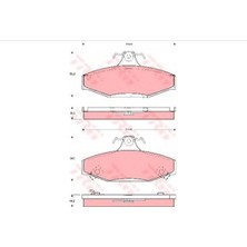 Trw Fren Balatası Arka 114Mm Korando Musso Os