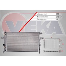 Veka Su Radyatörü Mekanik Opel Astra G F69 1.4 16V A T Ac 1998 2005