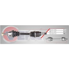 Veka Komple Aks Sol Ön Fiat Linea 323 1.6 Mjt Euro 4 İç Aks Kafası Takılı Uzunluk 582Mm 2007