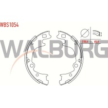 Walburg Fren Pabuç Balata Arka Hyundai Starex 2.5 Crdı Yapıstırma 218 6X60 5 Mm 1997 2007