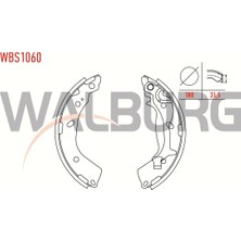Walburg Fren Pabuç Balata Arka Hyundai Getz Tb 1.1İ Yapıstırma Levyeli 180X31 5 Mm 2002 2008