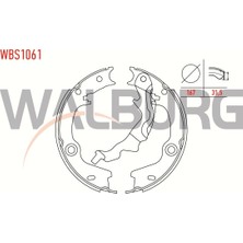 Walburg El Fren Balatası Hyundai Accent Era 1.4İ 16V Yapıstırma Levyeli 167X31 5 Mm 2006 2012