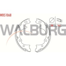 Walburg Fren Pabuç Balata Arka Kia K2700 2.7 D Çift Teker Yapıstırma 220X56 5 Mm 1999