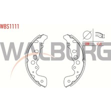 Walburg Fren Pabuç Balata Arka Suzuki Grand Vitara I Ft Gt 1.6İ Yapıstırma 220X41 5 Mm 1998 2003