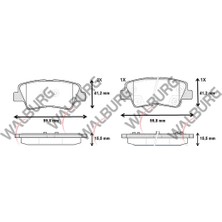 Walburg Fren Balata İkazlı Arka Hyundai I30 Gd 1.6 Gdı 15.5Mm 2011