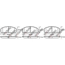 Walburg Fren Balata İkazlı Ön Hyundai H100 Kamyonet 2.5 D 16.5Mm 2004