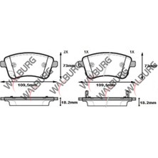Walburg Fren Balata İkazlı Ön Hyundai Ix20 Jc 1.4İ 19.40Mm 2010