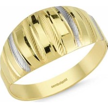 Sembol Gold 14 Ayar Altın Şık Tasarım Yüzük