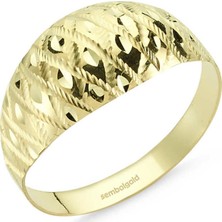 Sembol Gold Altın Yüzük 14 Ayar Fantazi Modeli