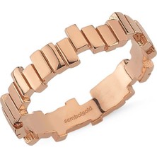 Sembol Gold Rose Altın ZikZak Yüzük Yeni Model