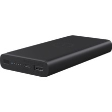 Xiaomi 10000 mAh PD 10W Kablosuz Taşınabilir Hızlı Şarj Cihazı - Qi Power Delivery Powerbank - Siyah