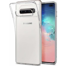 Melikzade Samsung Galaxy S10 Plus Premium Şeffaf Silikon Kılıf