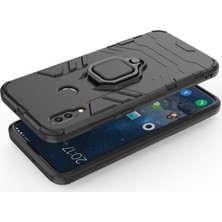 Microcase Huawei P Smart 2019 Batman Serisi Yüzük Standlı Armor Kılıf - Siyah