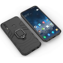 Microcase Huawei P Smart 2019 Batman Serisi Yüzük Standlı Armor Kılıf - Siyah