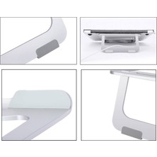 Microcase Portatif Macbook Notebook Laptop Aluminyum Stand Masaüstü Tutucu 13-15.6 Inch - Model No : AL2336