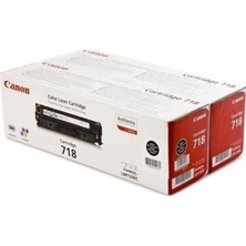 Canon Crg-718Bk Siyah Toner 2Li Paket