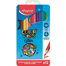 Maped Color Peps Metal Box 12Li Kuru Boya Metal Kutu