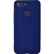 Microcase Xiaomi Mi 8 Lite Premium Matte Silikon Kılıf Lacivert