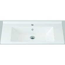Idevit Merkür 80 cm Dolap Uyumlu Ince Bantlı Lavabo