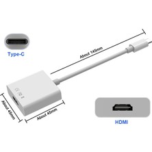 Codegen USB 3.1 Type-C Erkek - HDMI Dişi Çevirici Adaptör CDG-CNV33