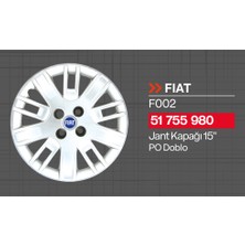 Tisa Fiat Doblo 15" Jant Kapağı 4'lü Takım JKF002