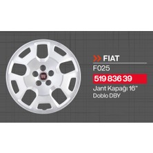 Tisa Fiat Doblo 16" Jant Kapağı 4'lü Takım JKF025