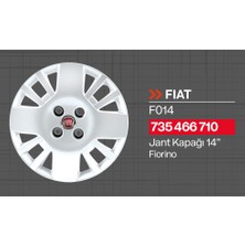 Tisa Fiat Fiorino 14" Jant Kapağı 4'lü Takım JKF014