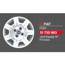 Tisa Fiat Po Doblo 14" Jant Kapağı 4'lü Takım JKF001