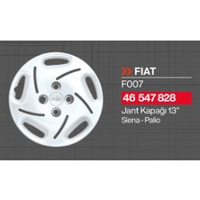 Tisa Fiat Siena - Palio 13" Jant Kapağı 4'lü Takım JKF007