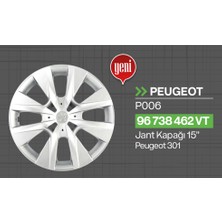 Tisa Peugeot 301 - 208 15" Jant Kapağı 4'lü Takım JKP006