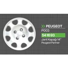 Tisa Peugeot Partner 14" Jant Kapağı 4'lü Takım JKP003