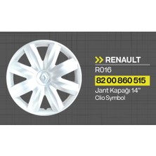 Tisa Renault Clio - Kangoo - Aquares 14" Jant Kapağı 4'lü Takım JKR016