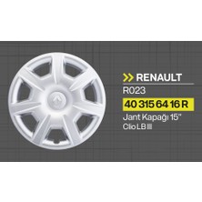 Tisa Renault Clio HB III Joy 15" Jant Kapağı 4'lü Takım JKR023