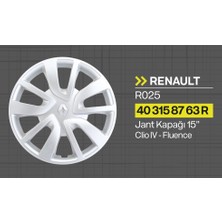 Tisa Renault Clio IV 15" Jant Kapağı 4'lü Takım JKR025