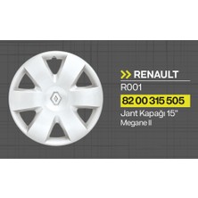 Tisa Renault Megane II Tip 15" Jant Kapağı 4'lü Takım JKR001