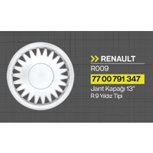 Tisa Renault R9 - R19 - 21 Yıldız 13" Jant Kapağı 4'lü Takım JKR009