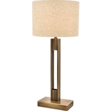 AVONNI ML-9108-1E Eskitme Kaplama Masa Lambası E27 Metal Kumaş 30cm