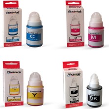 Canon G3415 için 4 Renk 1 Takım Photoink Mürekkep