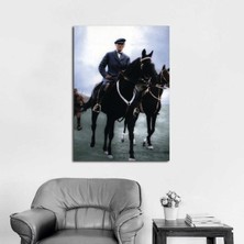 Tablosan  Atatürk At Üstünde Kanvas Tablo