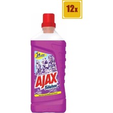 Ajax Fabuloso Yüzey Temizleyici 1 Lt Lavanta 12'li Set