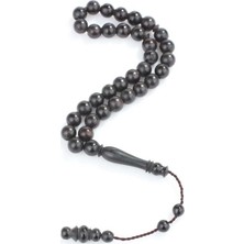 Nusret Takı Küre Kesim Sıkma Oltu Taşı Tesbih