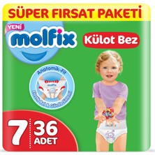 Molfix Külot Bez 7 Beden XX Large Süper Fırsat Paketi 36 Adet