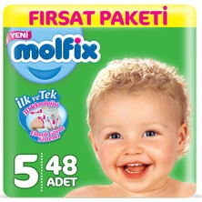 Molfix Bebek Bezi 5 Beden Junior Fırsat Paketi 48 Adet