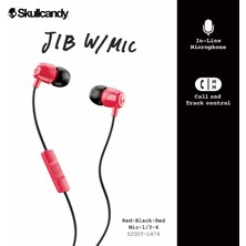 Skullcandy Jib Mikrofonlu Kablolu Kulakiçi Kulaklık Kırmızı S2DUY-L676