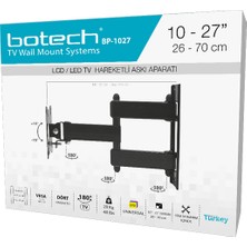 Botech BP-1027 10-27 Inç 26 -70 cm Çift Kollu Hareketli Askı Aparatı