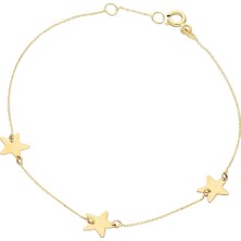 Glorria Sv0135 Altın Yıldız Bileklik