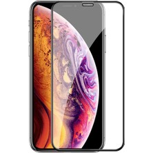 Case 4U Apple iPhone XR - iPhone 11 Tam Kaplayan Toz Önleyici Cam Ekran Koruyucu Siyah