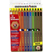 Eberhard Faber 12 Renk Jumbo Kuru Boya Kalemi 518712